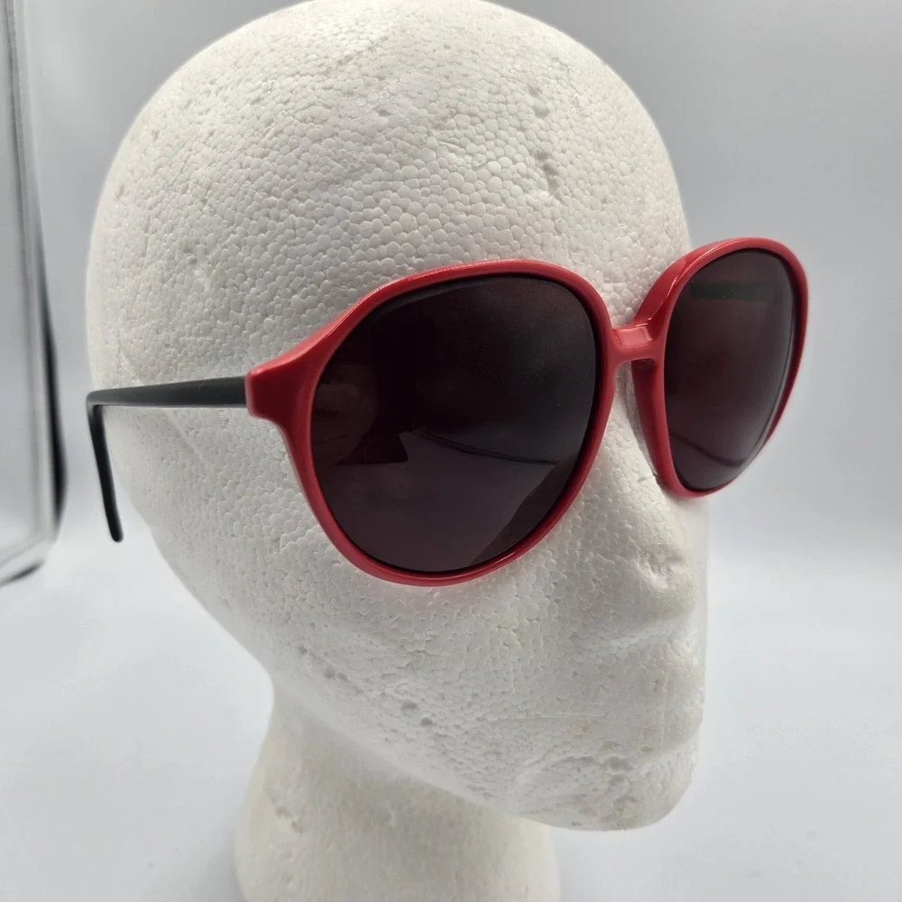 Y2K‎ LUXOTTICA AVANT-GARDE Red Black 1374 Sunglasses Eyeglass Frames Only ITALY